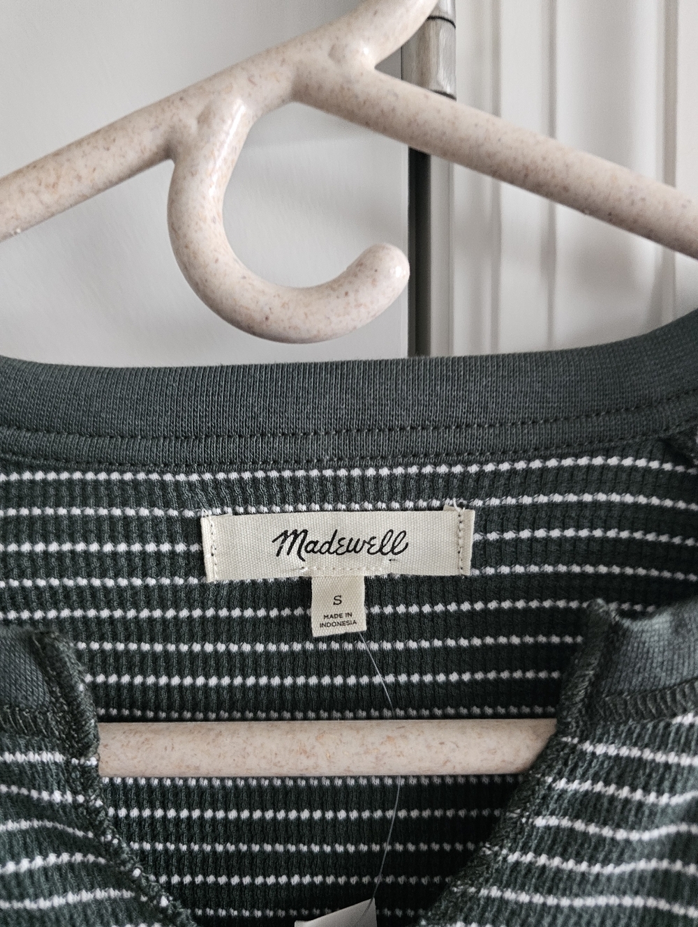 Madewell Splitneck Raglan-Sleeve Tee in Stripe - Picture 7 of 9